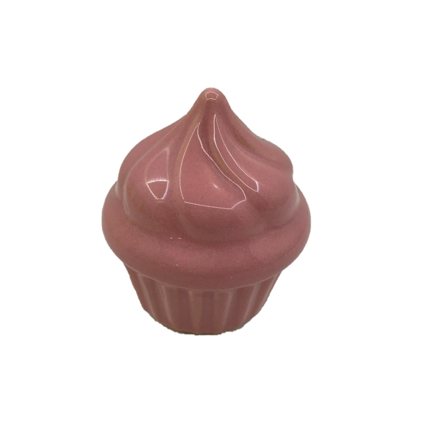 Porcelana Cupcake Rosa Chá